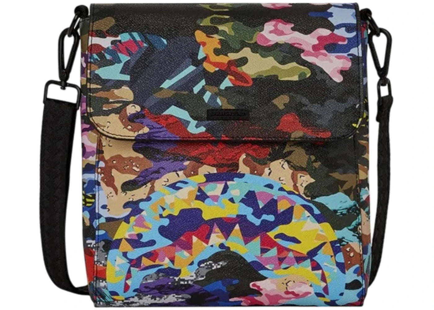 Sprayground Sliced And Diced Camo Messenger Bag Multicolor