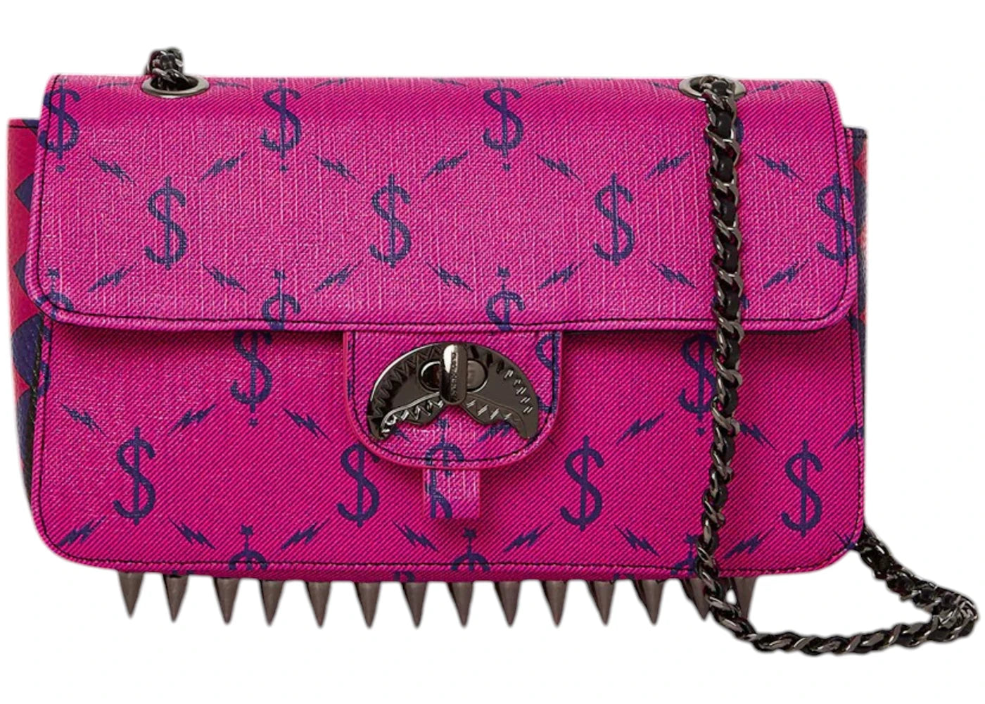 Sprayground $Napdragon Gold Chain Shark Handbag Multicolor
