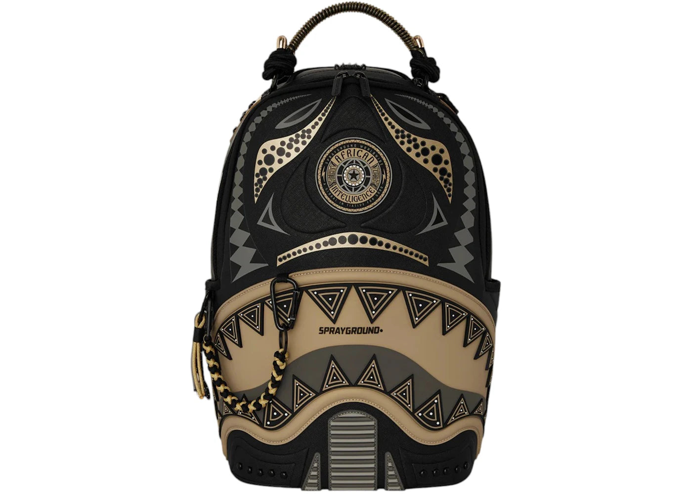 Sprayground x Sandflower A.I. African Intelligence Sharks Of The Gold Ocean Backpack Multicolor