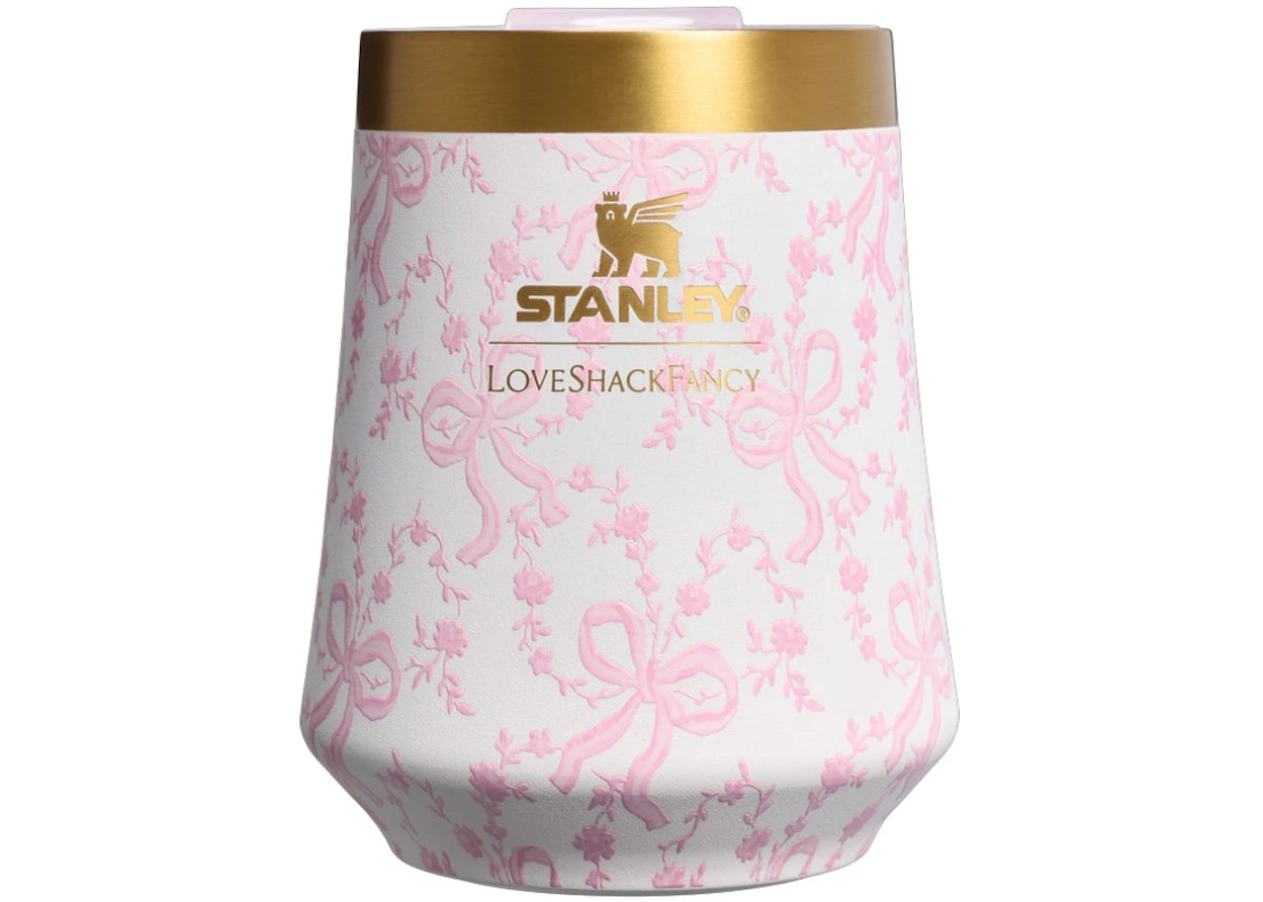 Stanley 1913 x LoveShackFancy Holiday Reserve Wine 11oz Tumbler Coquette Bow Chantilly