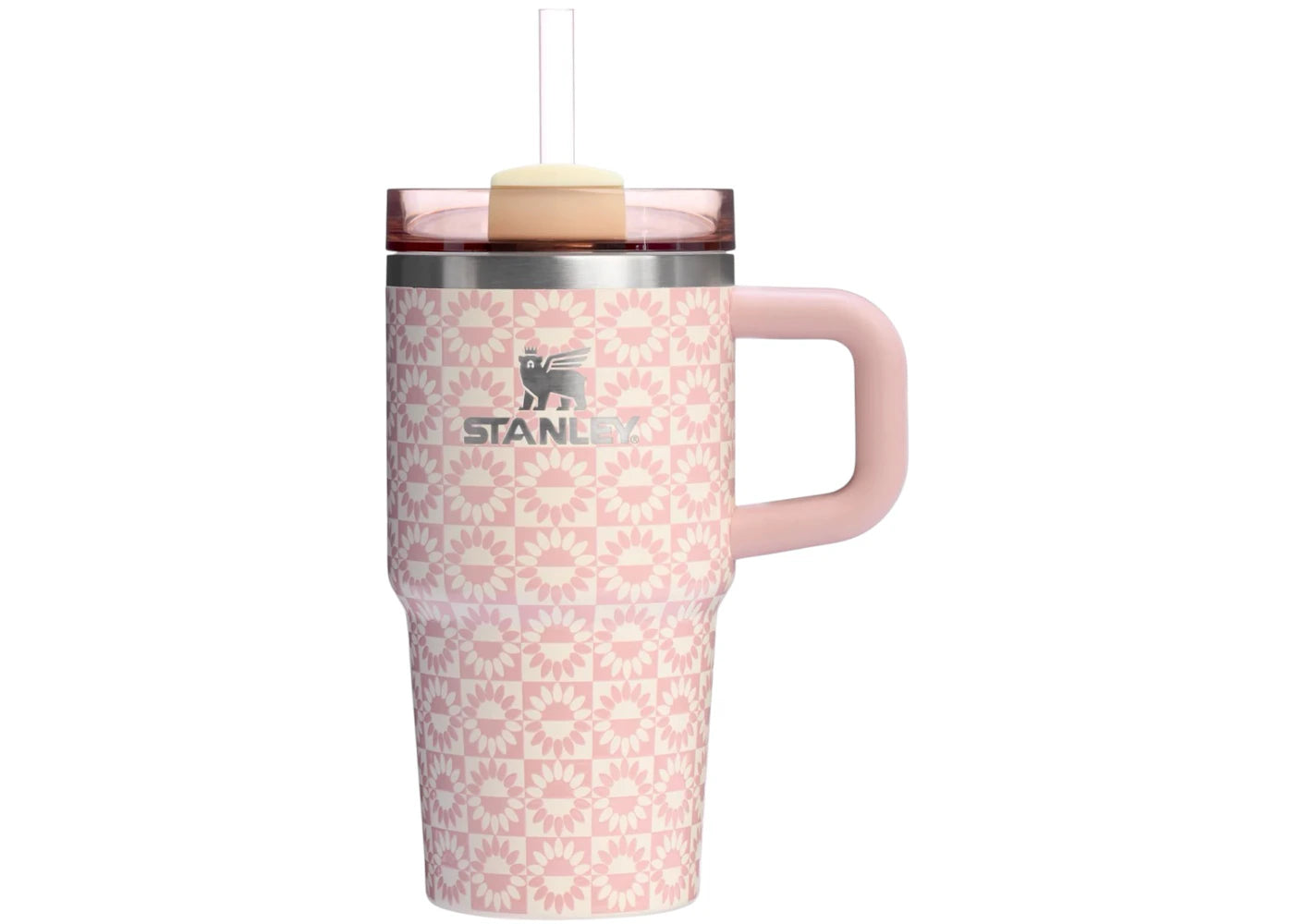 Stanley Flowstate Quencher 20oz Tumbler Peach Whip Sunflower