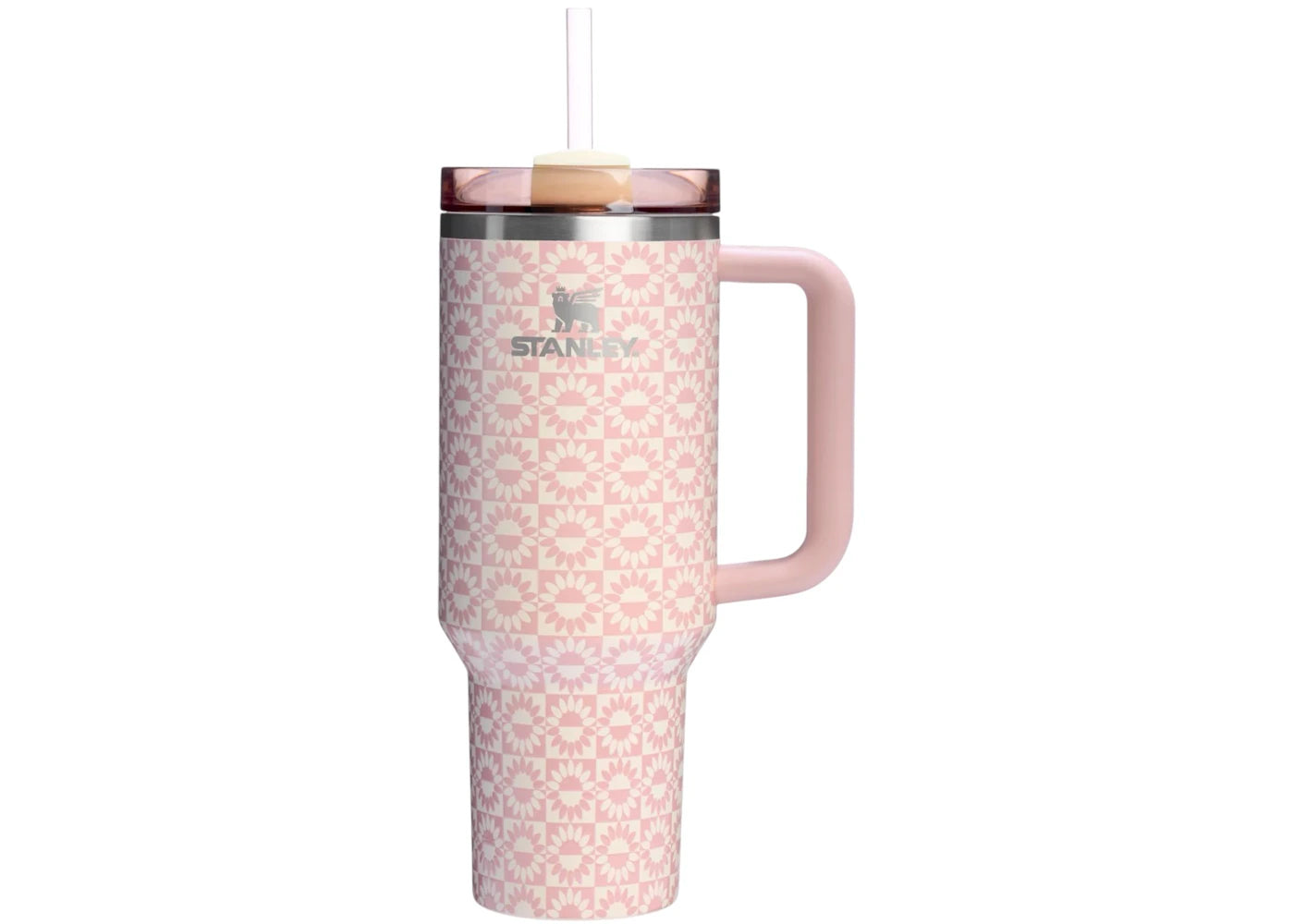 Stanley Flowstate Quencher 40oz Tumbler Peach Whip Sunflower