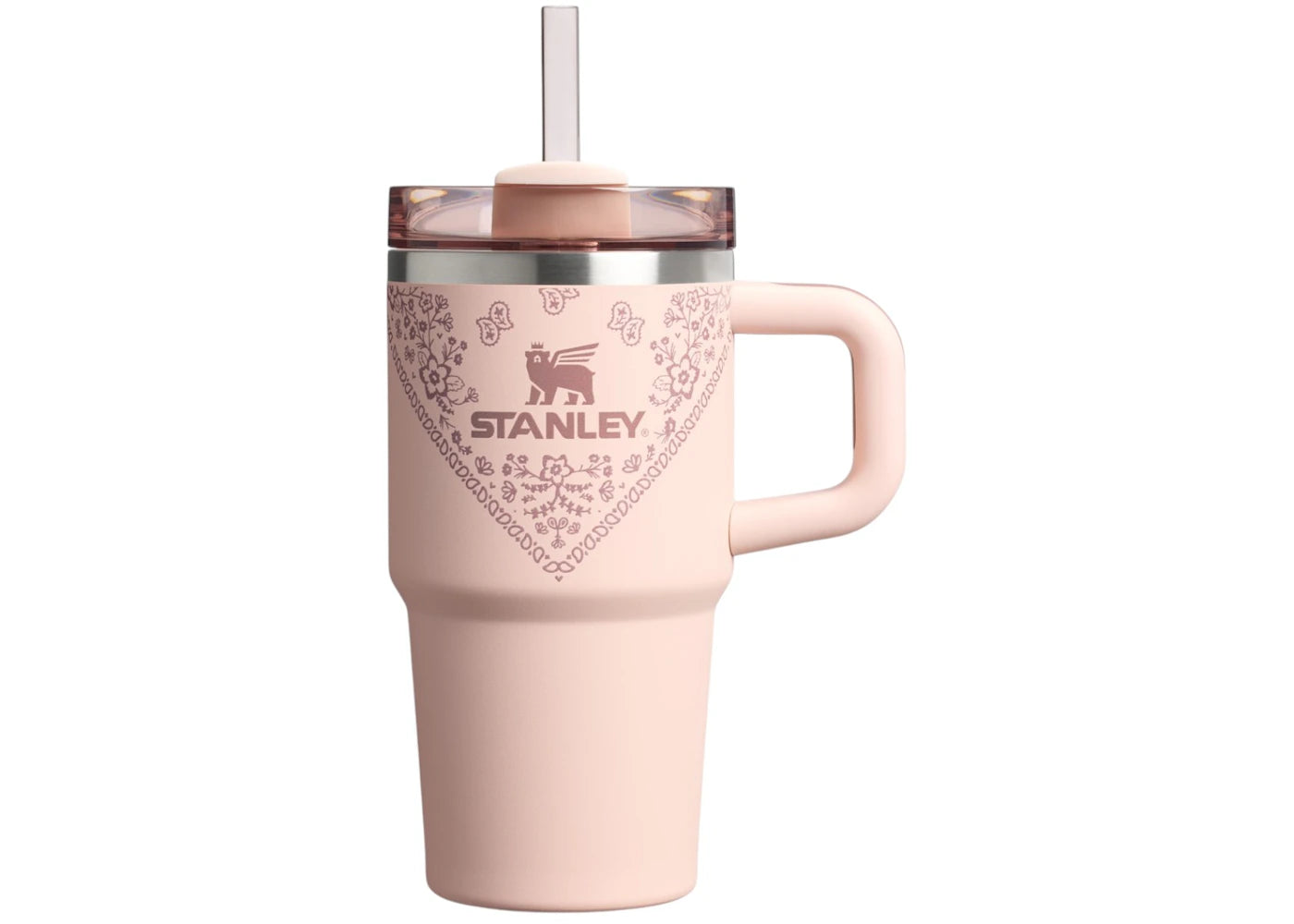 Stanley Mesa Rose Collection Flowstate Quencher 20oz Tumbler Conch Floral