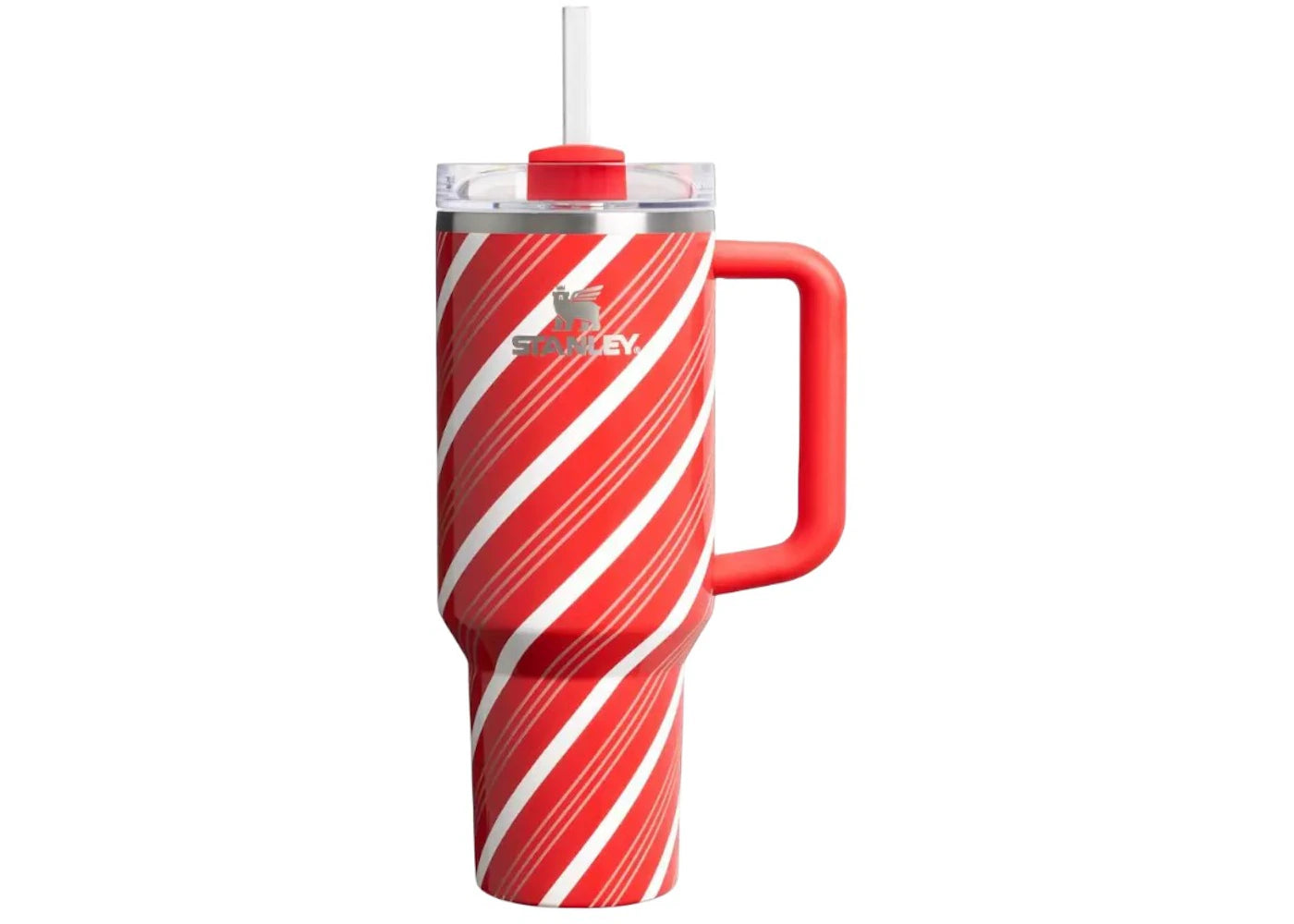 Stanley Stainless Steel FlowState Quencher 40oz Tumbler Candy Cane Twist