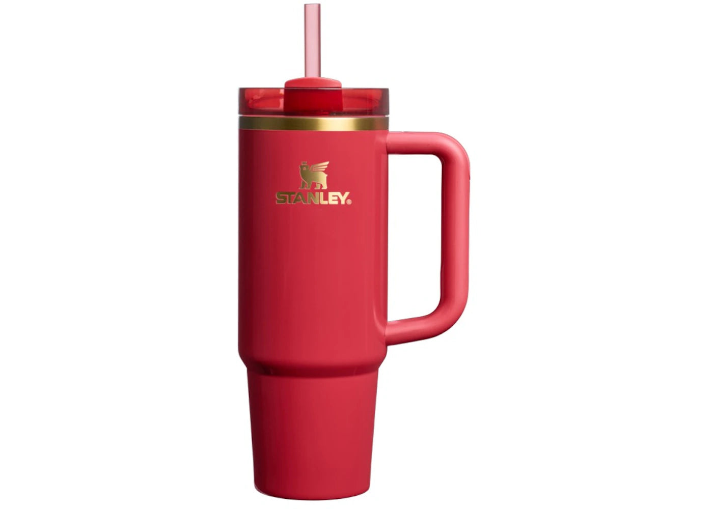 Stanley The Cheers & Cheer Flowstate Quencher 30oz Tumbler Holly Berry Gloss