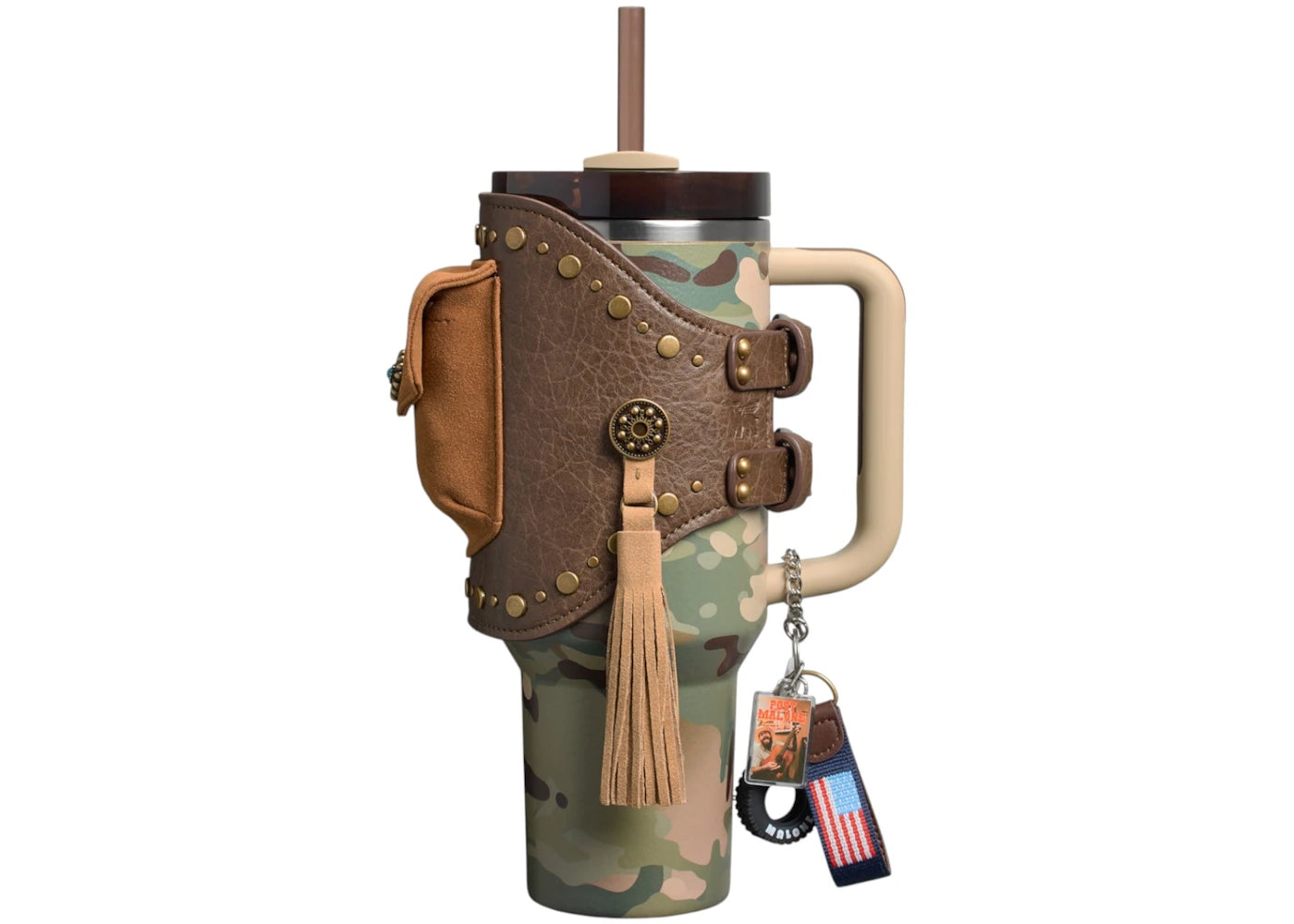 Stanley x The Post Malone Flowstate Quencher 40oz Tumbler With Pouch Belt Post Malone MultiCam
