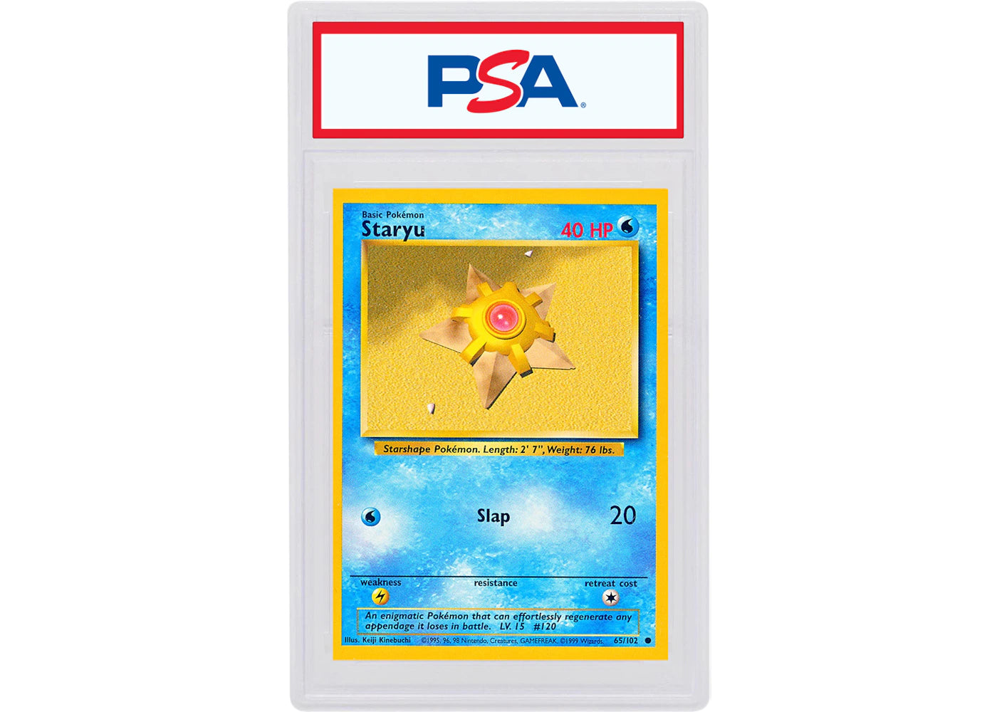 Staryu 1999 Pokemon TCG Base Set #65/102 (PSA or BGS Graded)