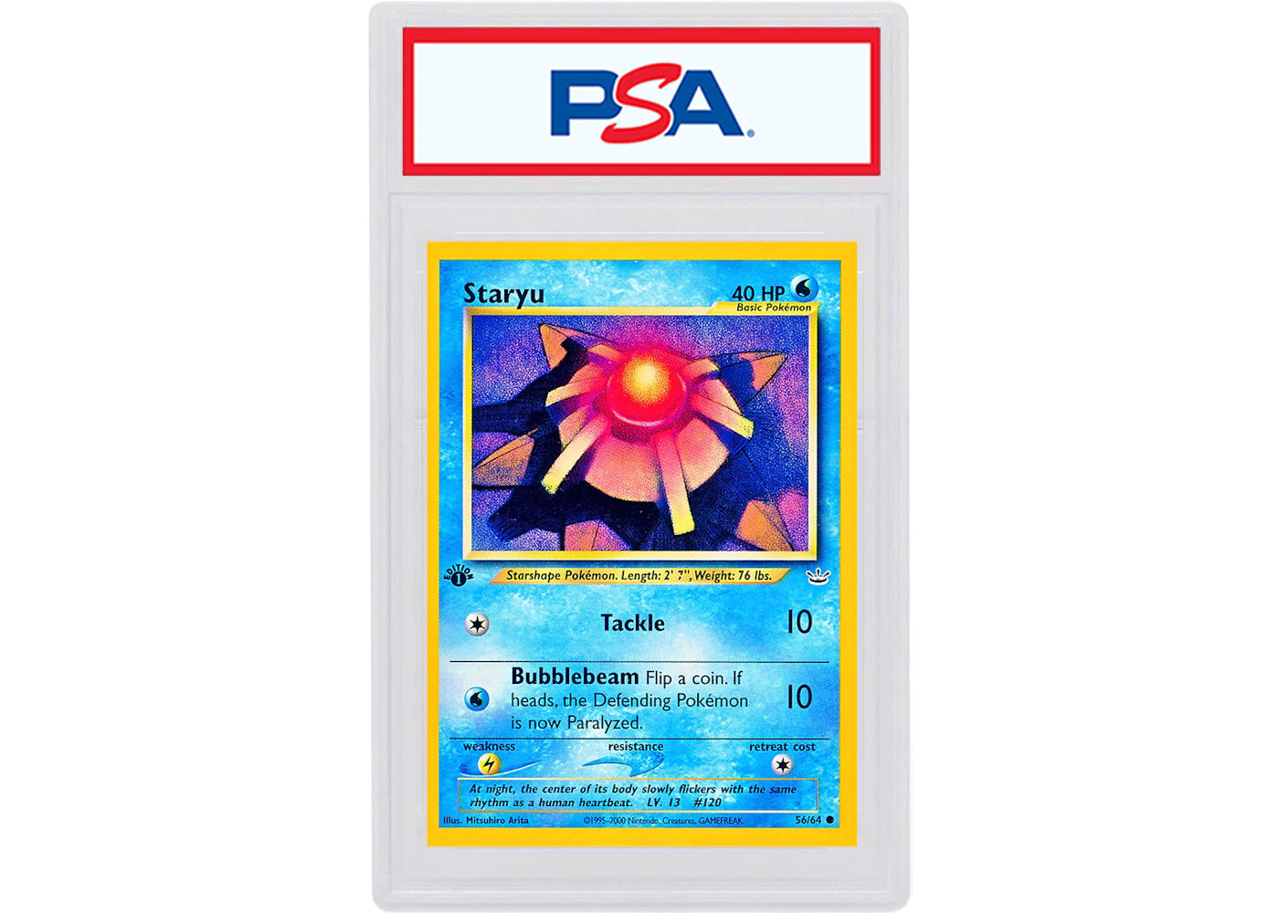 Staryu 2001 Pokemon TCG Neo Revelation 1st Edition #56/64 (PSA or BGS Graded)