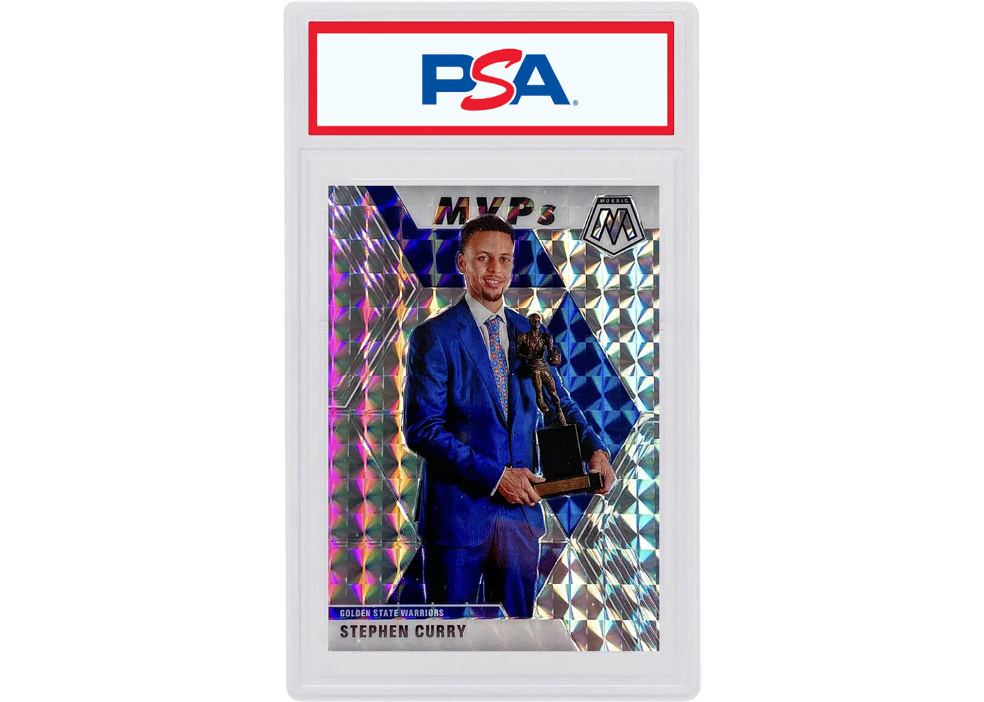 Stephen Curry 2019 Panini Mosaic MVP's Mosaic #299 (PSA or BGS Graded)