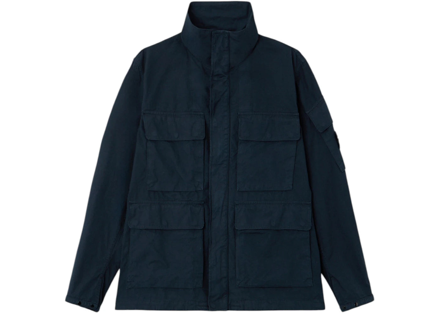Stone Island Canvas Weave Cotton Organic Cotton Q100011 Jacket Navy Blue