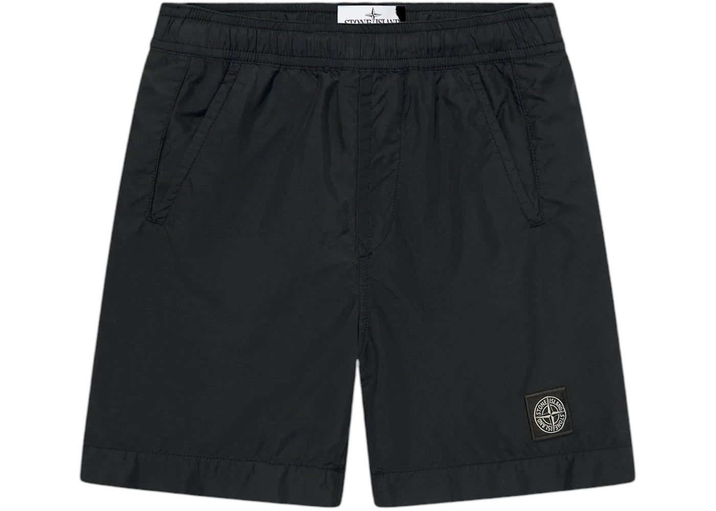 Stone Island Compass Logo Swim Shorts Black