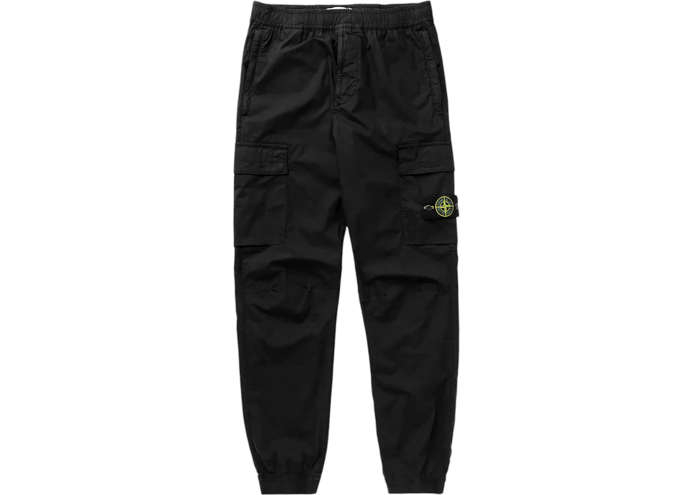 Stone Island Engineered Knees Cargo Pants Black