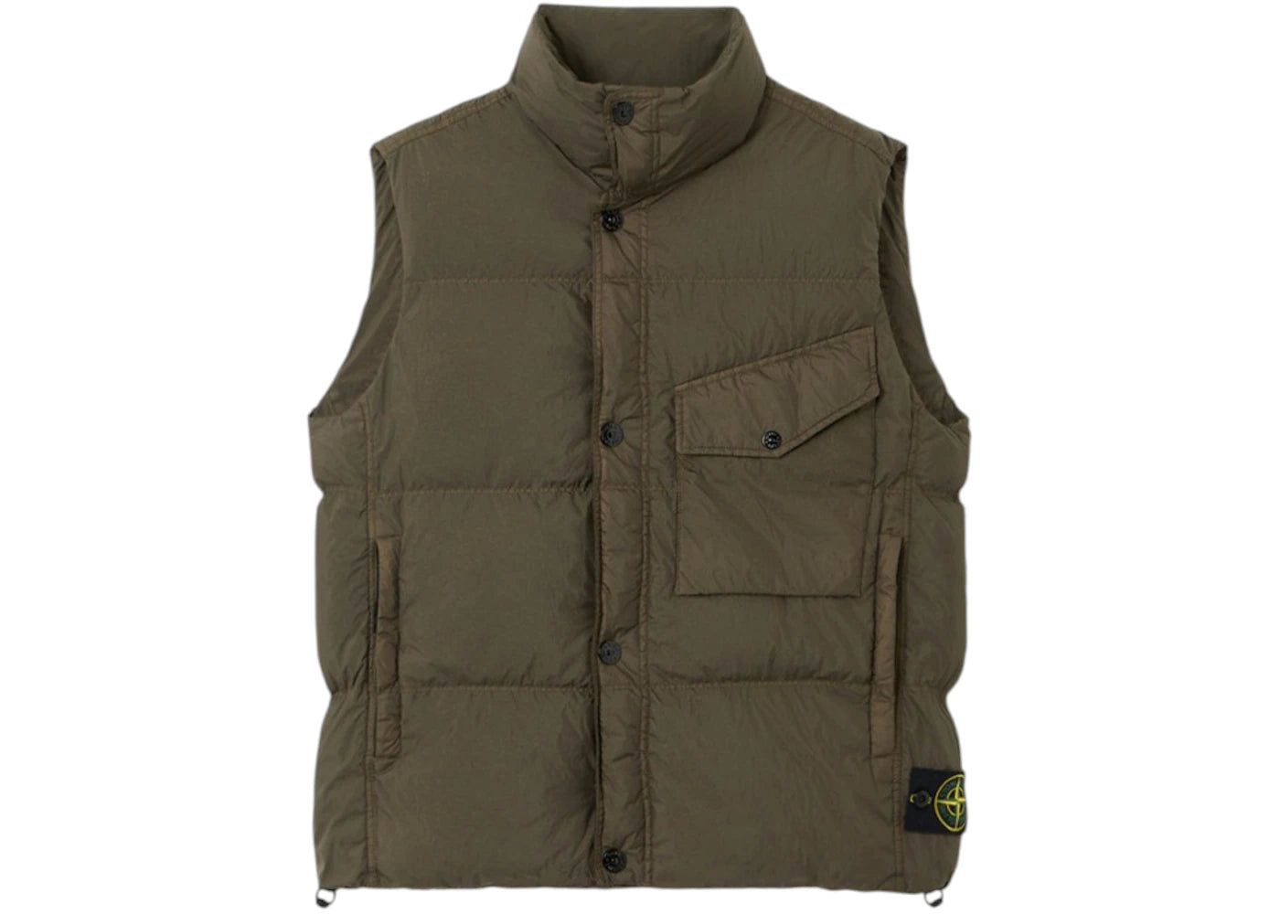 Stone Island G100003 Crinkle Reps NY Recycled Nylon Jacket Military Green