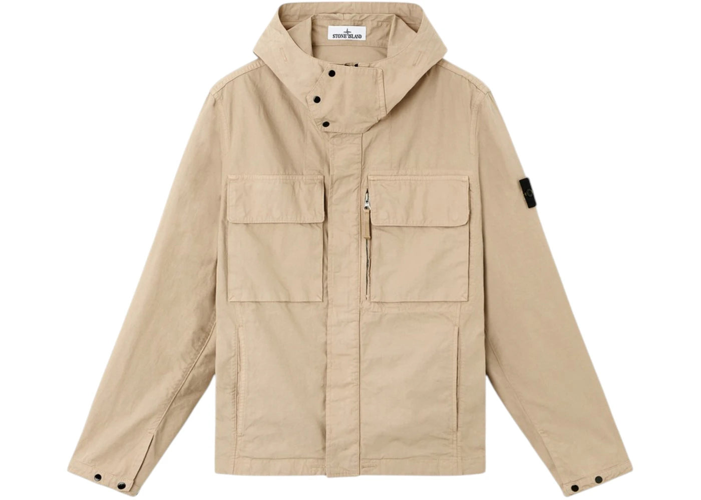 Stone Island Q100012 Canvas Weave Cotton Organic Cotton Jacket Desert