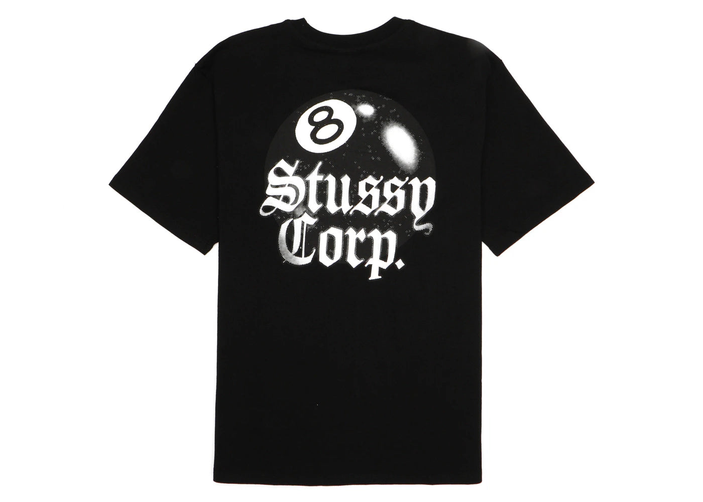 Stussy 8 Ball Corp. Tee Black