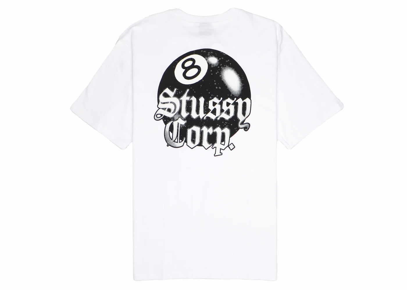 Stussy 8 Ball Corp. Tee White