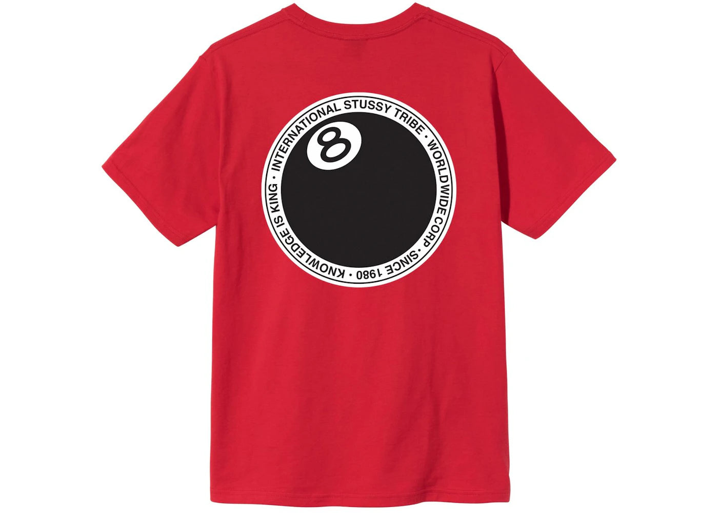 Stussy 8 Ball Dot T-shirt Red
