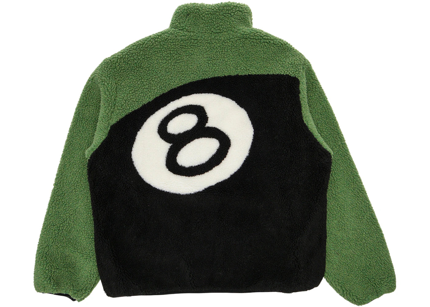 Stussy 8 Ball Sherpa Reversible Jacket Green