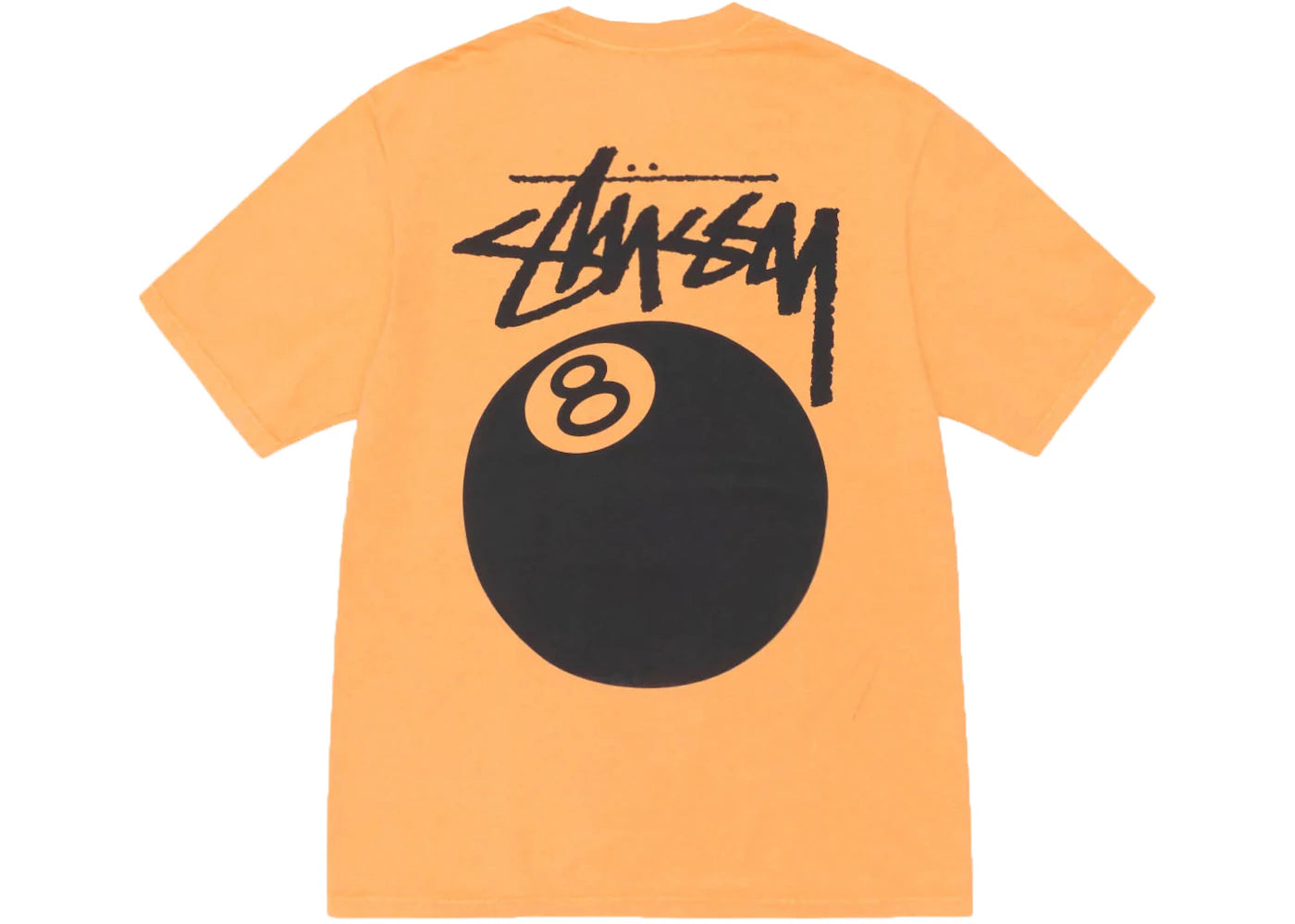 Stussy 8 Ball Tee Pigment Dyed T-shirt Orange