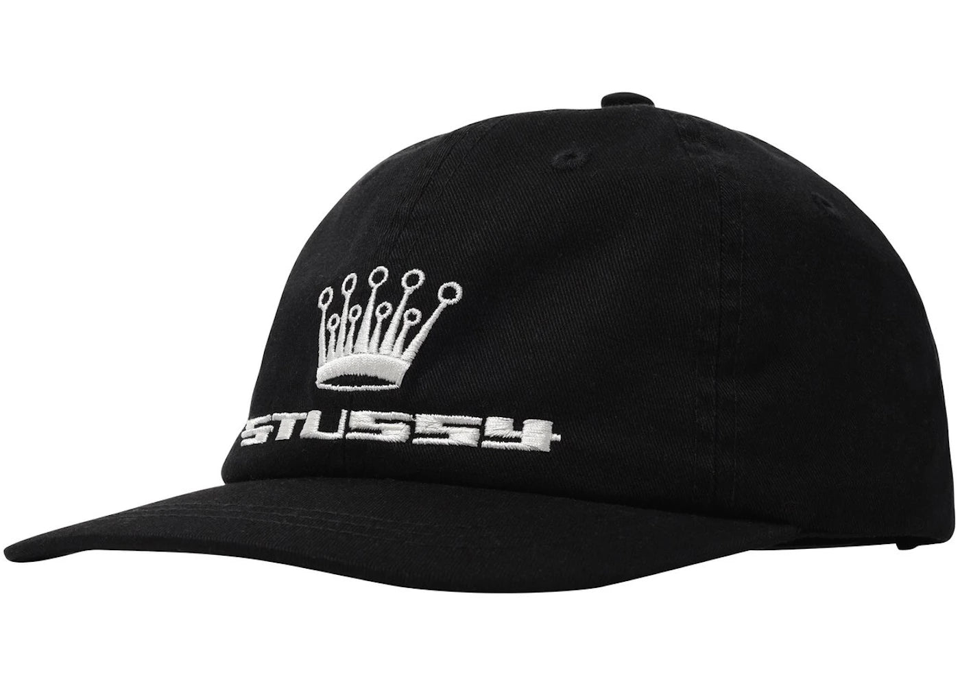 Stussy 93 Slick Crown Low Pro Cap Black