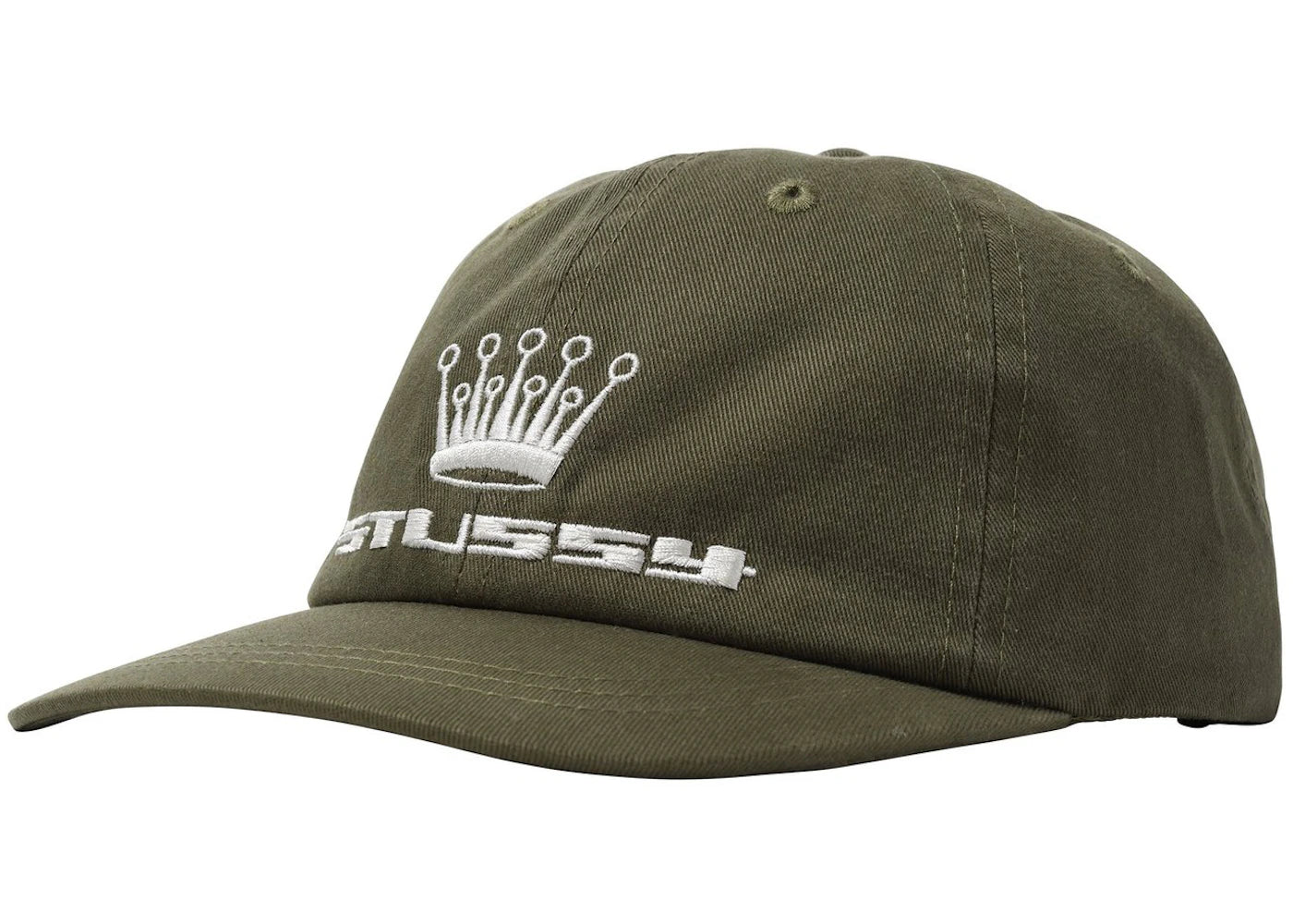 Stussy 93 Slick Crown Low Pro Cap Olive