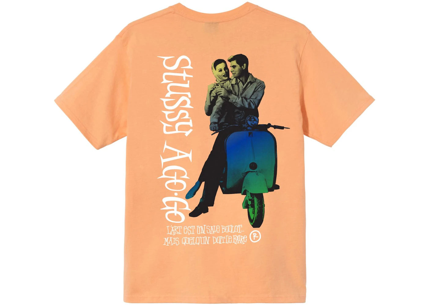 Stussy A Go Go T-shirt Peach