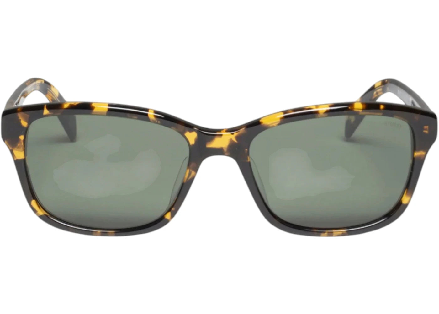 Stussy Alan Sunglasses Olive Tortoise/Green Lens