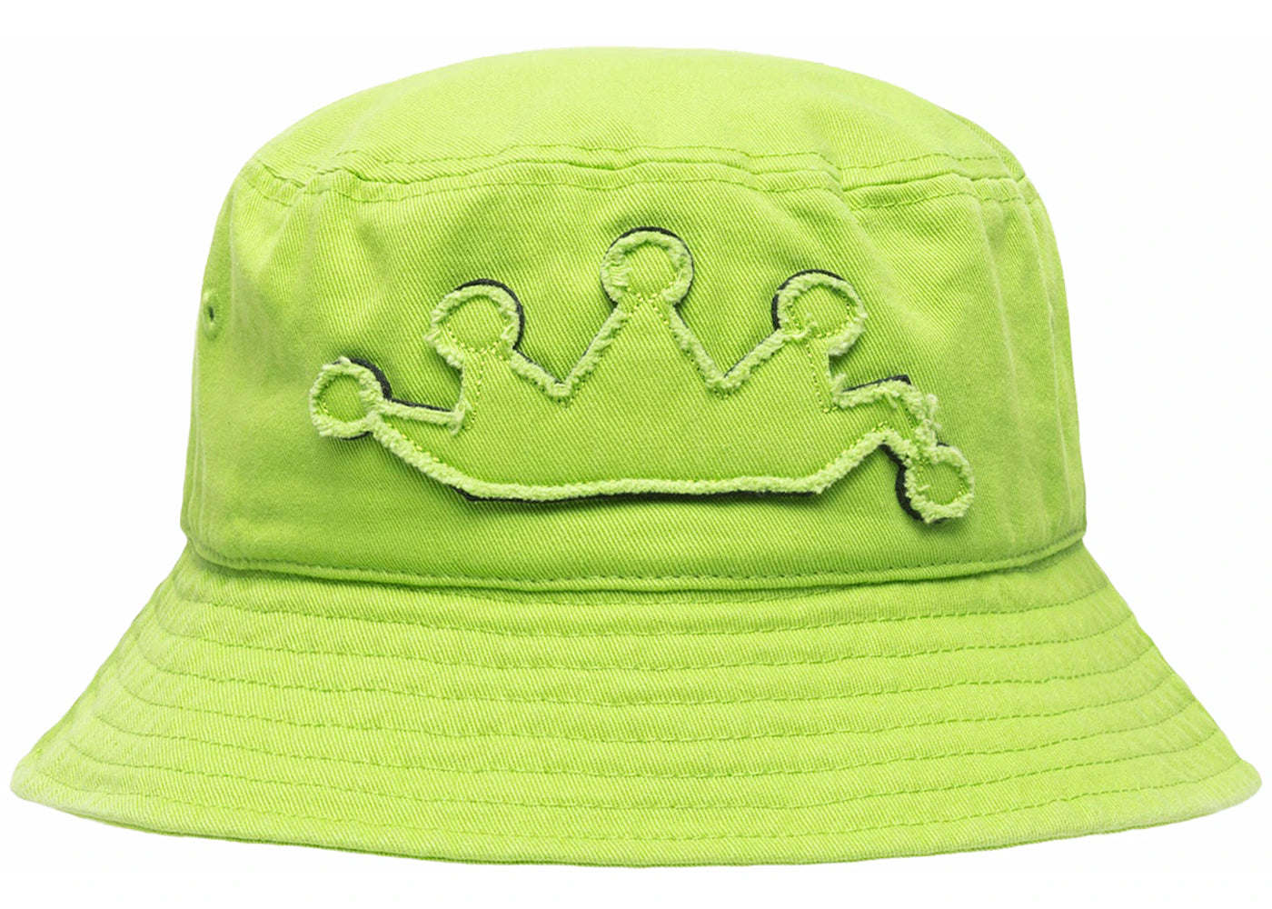 Stussy Applique Crown Bucket Hat Lime