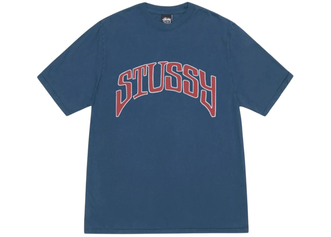 Stussy Arched Pigment Dyed Tee Navy