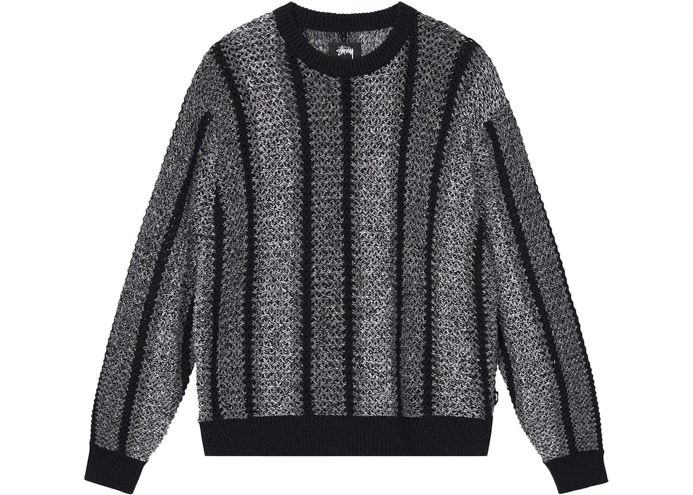 Stussy Baja Loose Gauge Sweater Black