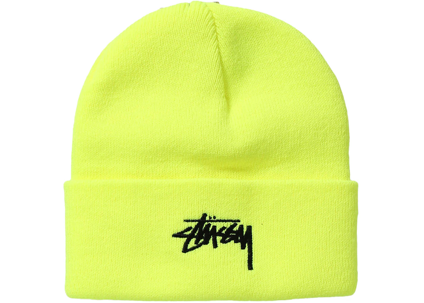 Stussy Basic Cuff Beanie Safety Yellow