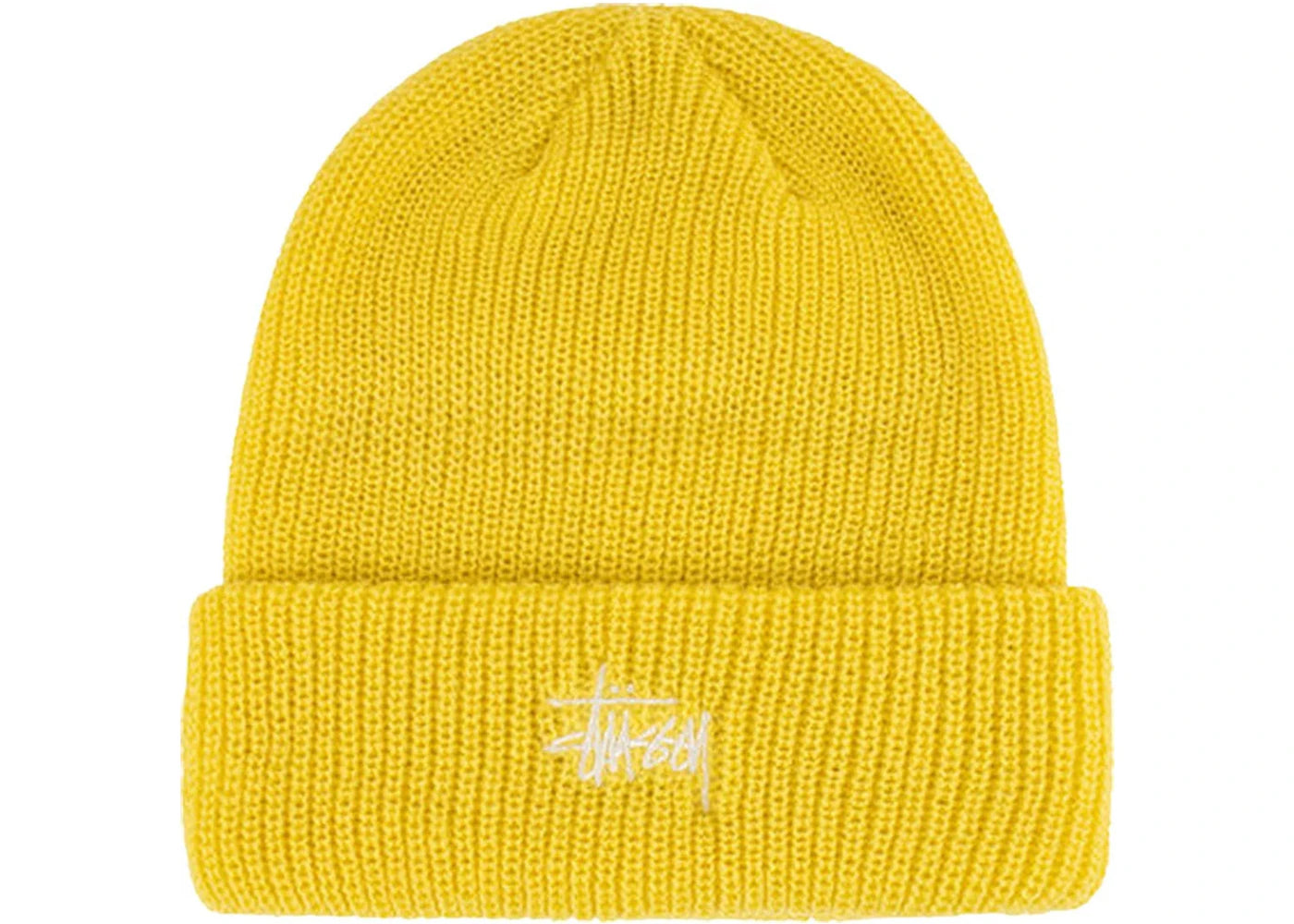 Stussy Basic Cuff Beanie Yellow
