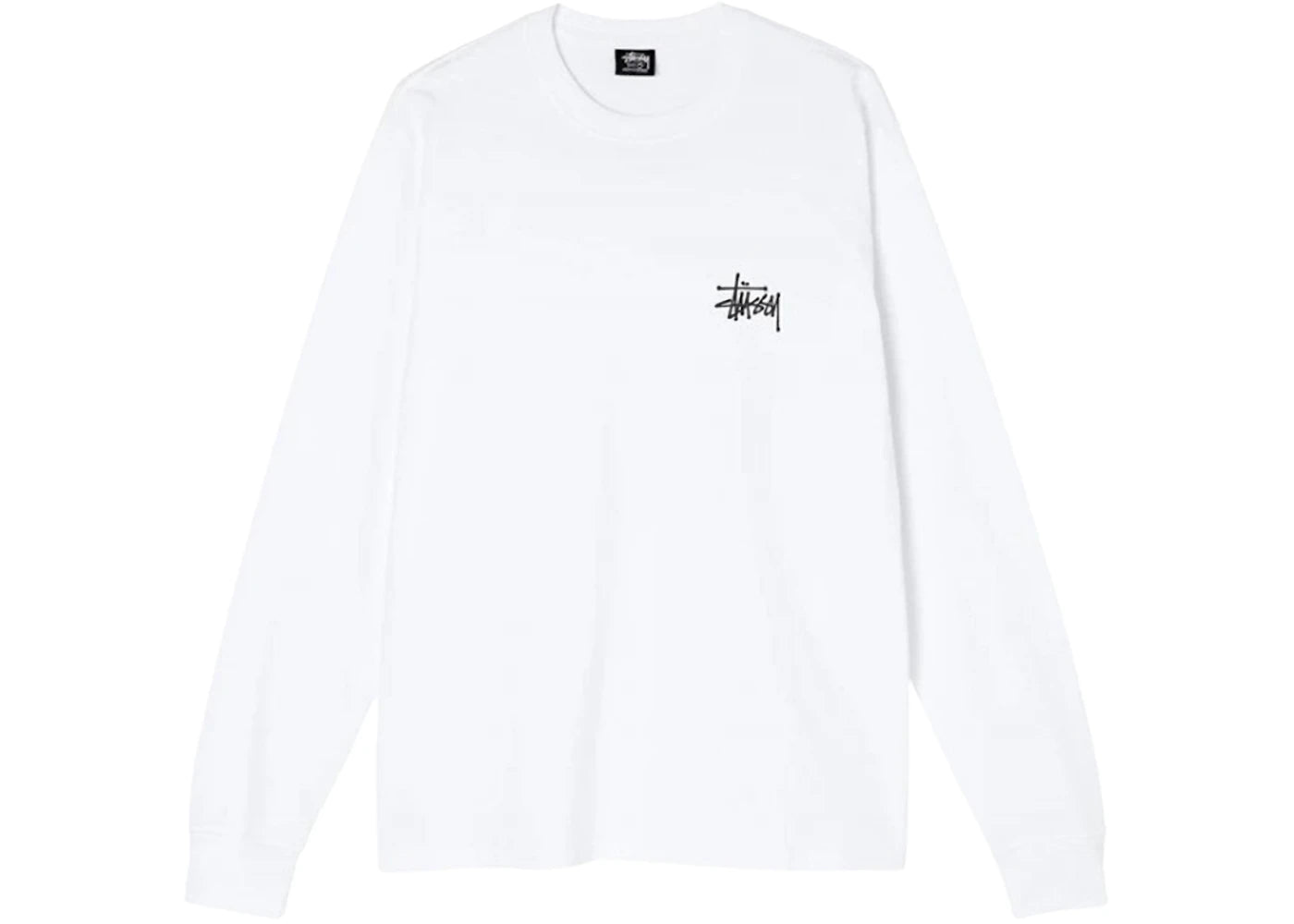 Stussy Basic Long Sleeve Tee White