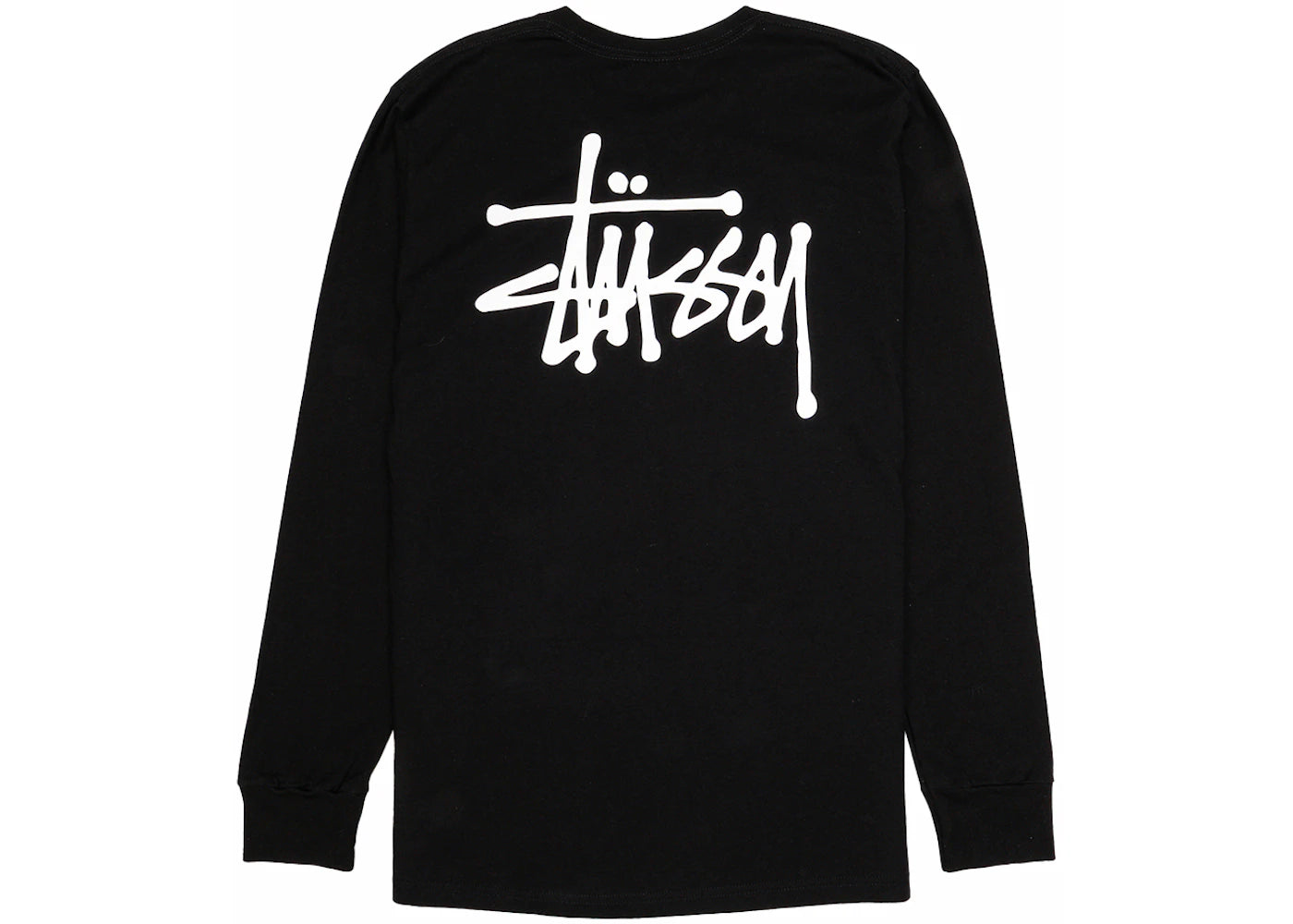 Stussy Basic Stussy Pigment Dyed L/S T-shirt Black