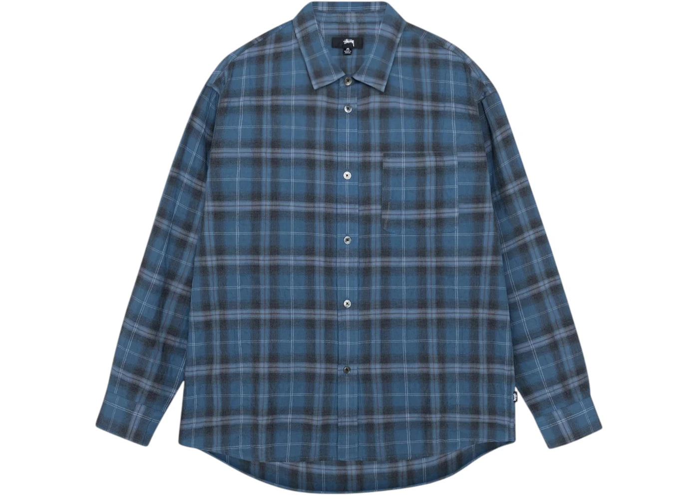 Stussy Beach Plaid Shirt Blue
