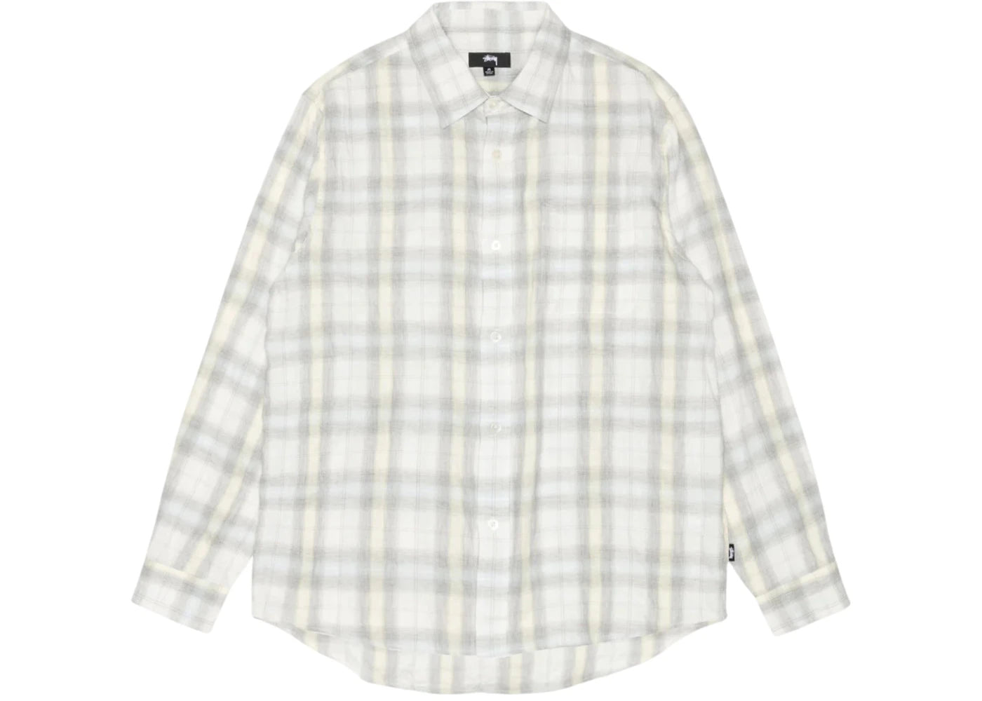 Stussy Beach Plaid Shirt Off White