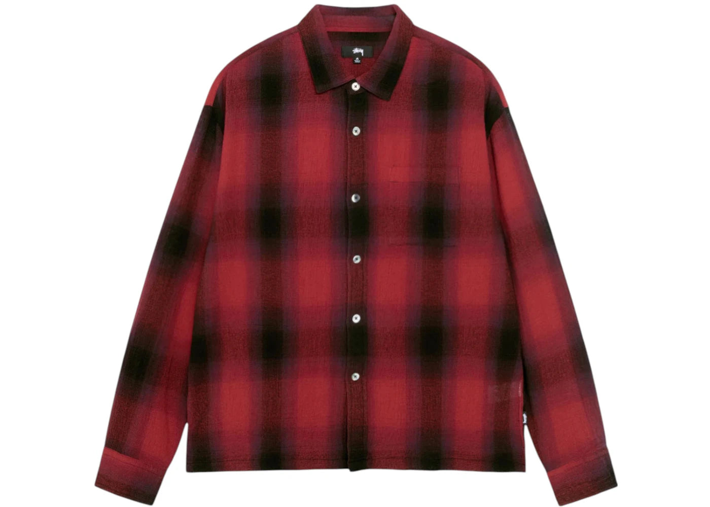 Stussy Beach Plaid Shirt Red