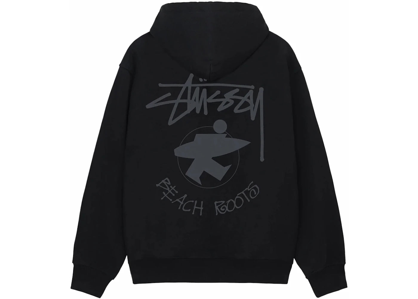 Stussy Beach Roots Zip Hoodie Black