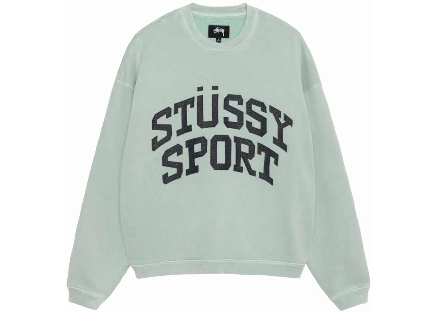 Stussy Big Crackle Sport Crew Light Blue