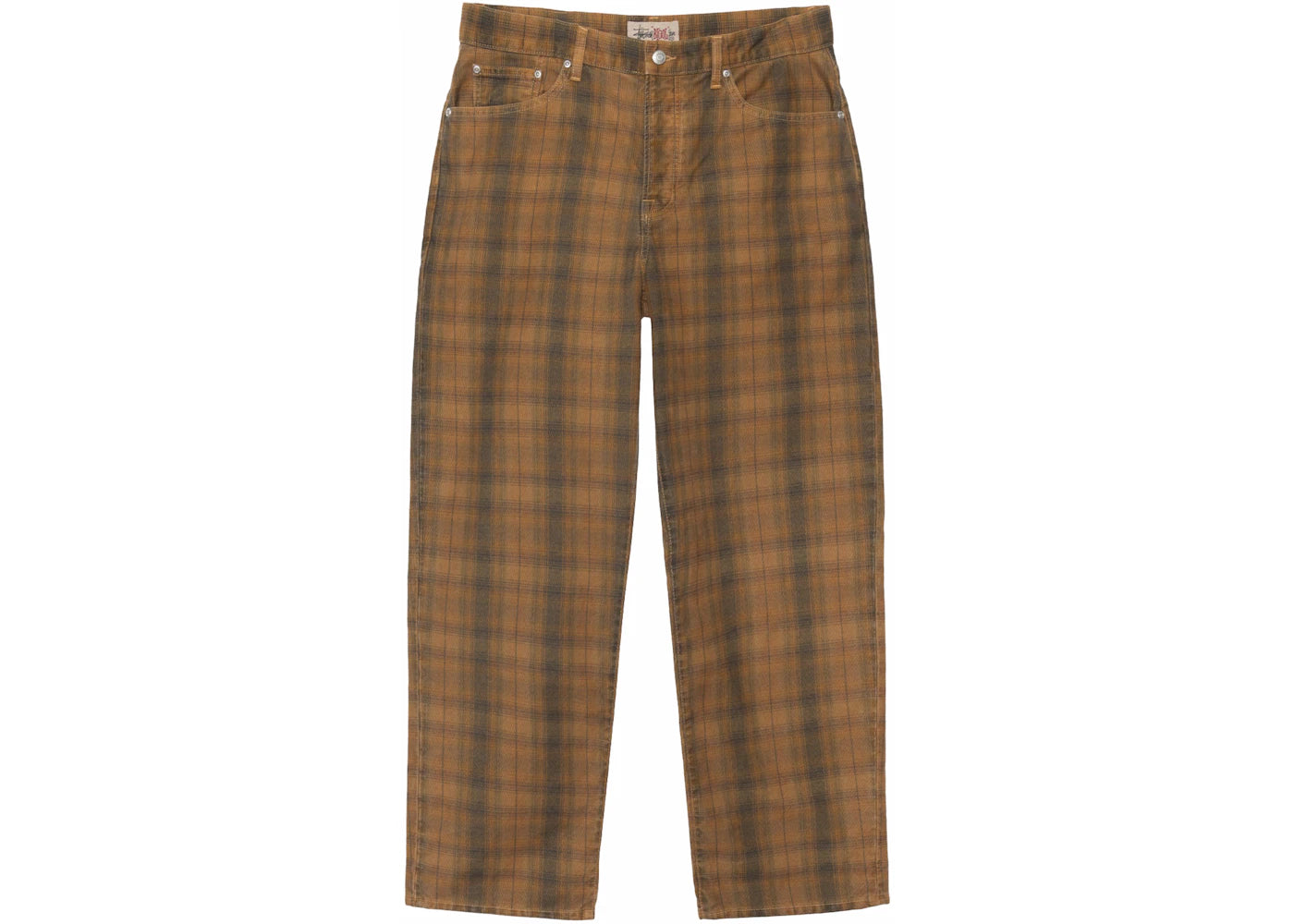 Stussy Big Ol' Plaid Canvas Jean Brown