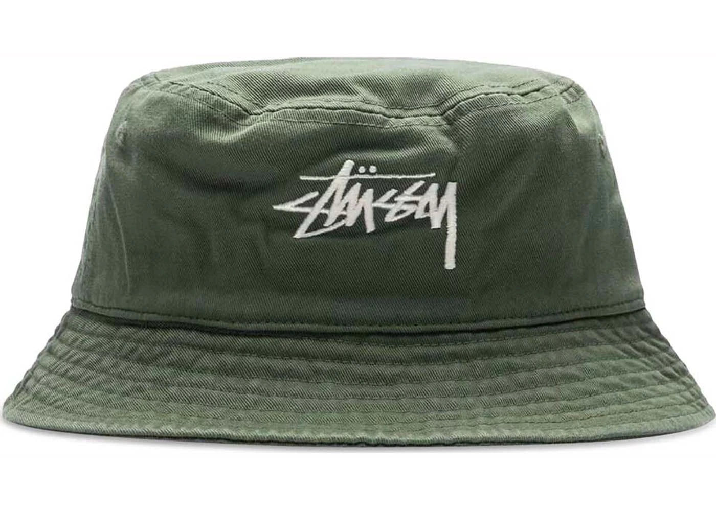 Stussy Big Stock Bucket Hat Olive