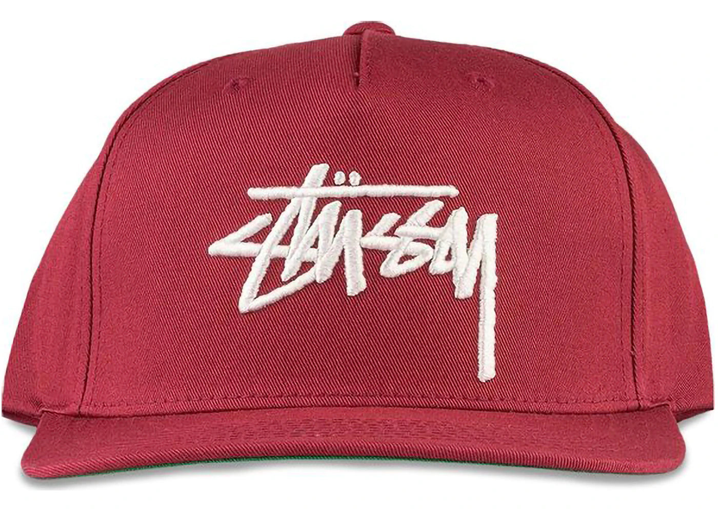 Stussy Big Stock Point Crown Cap Berry