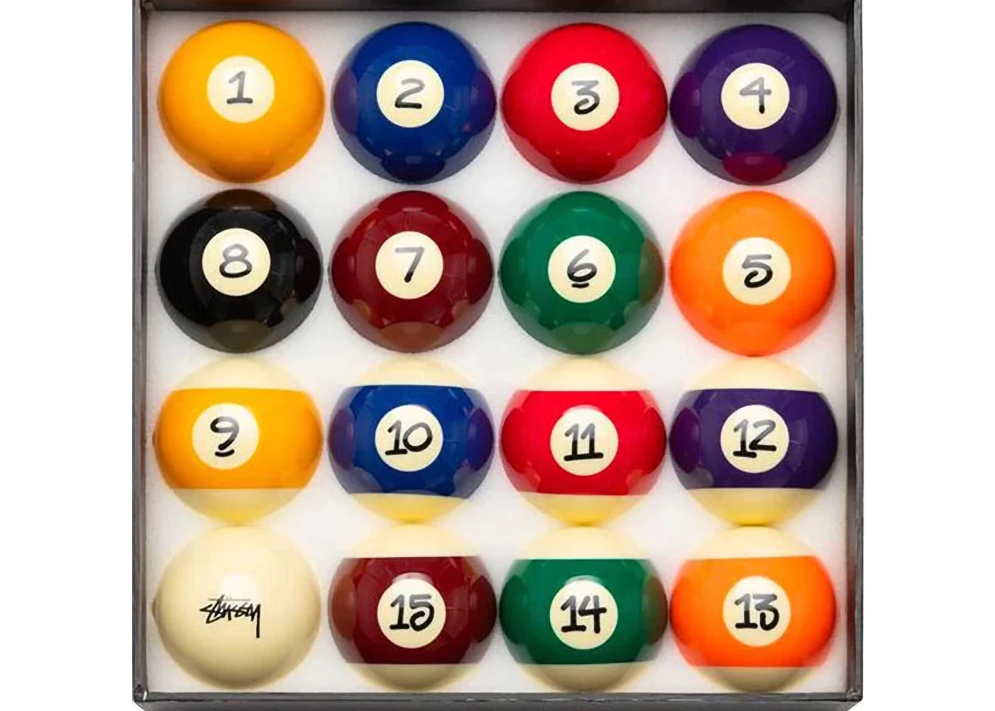 Stussy Billiard Pool Ball Set Multi