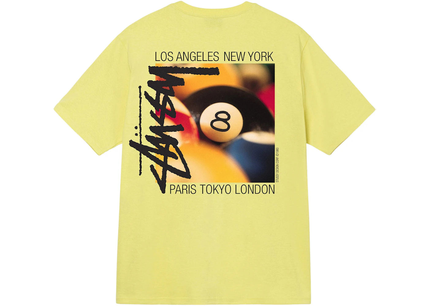 Stussy Billiards Tee Yellow