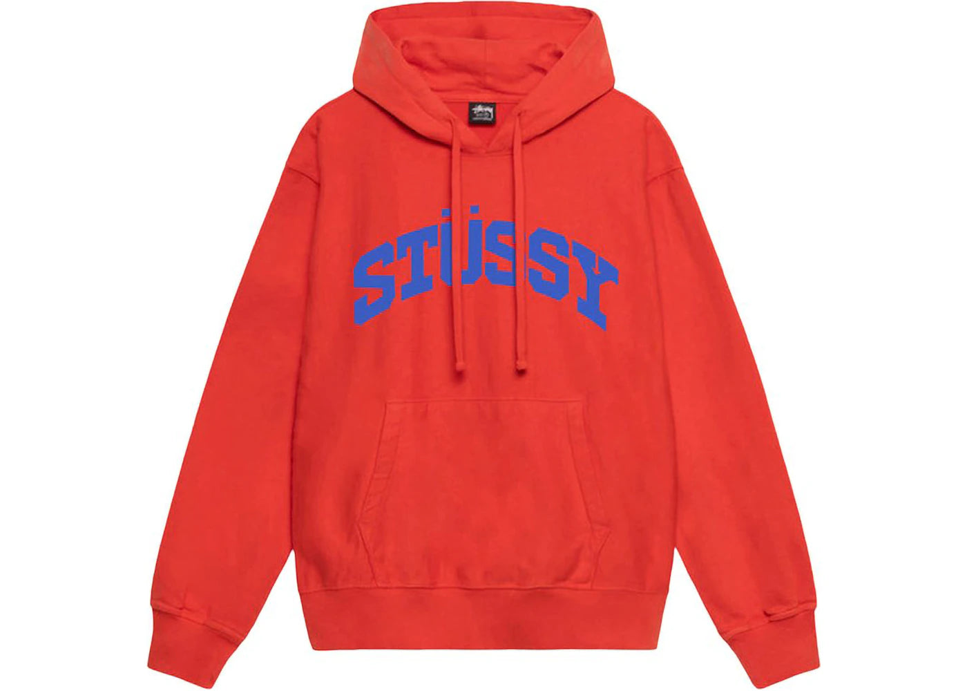 Stussy Block Sport Pigment Dyed Hoodie Tomato