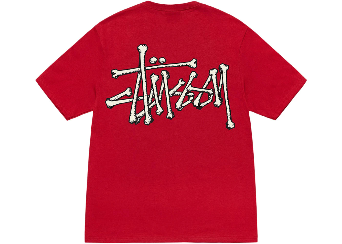 Stussy Bones Stock Tee Dark Red