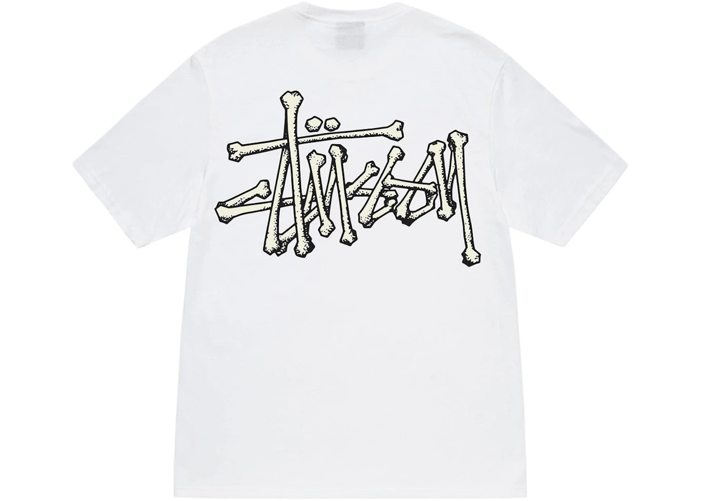 Stussy Bones Stock Tee White