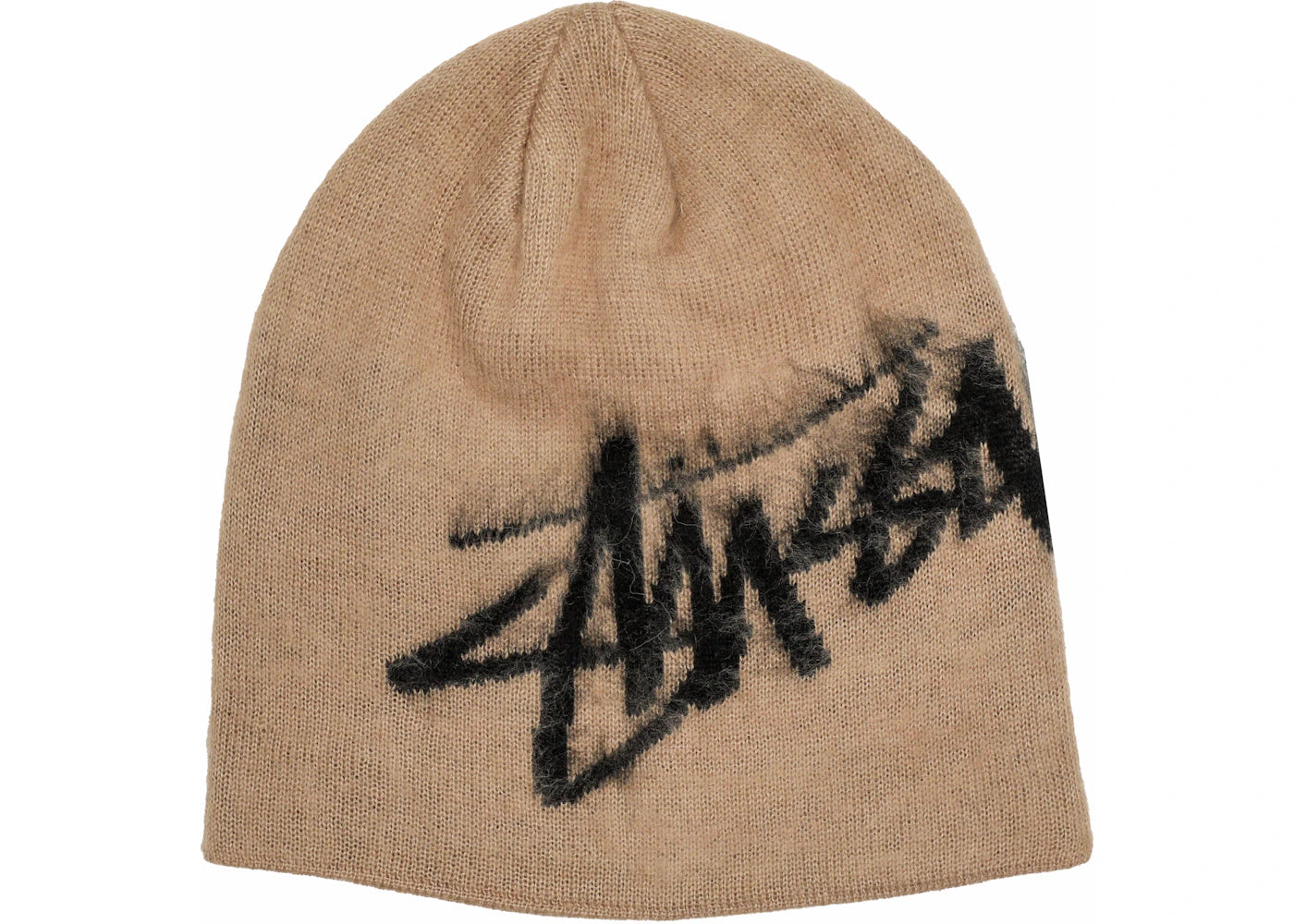 Stussy Brushed Out Skullcap Beanie Sand
