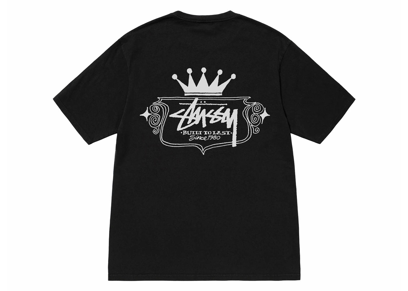Stussy Built To Last Pigment Dyed Tee Black