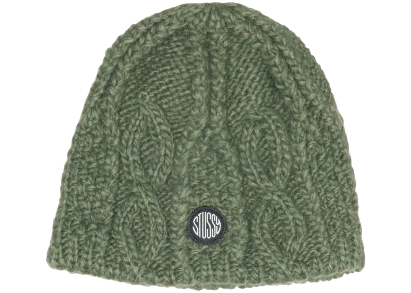 Stussy Cable Knit Skullcap Army